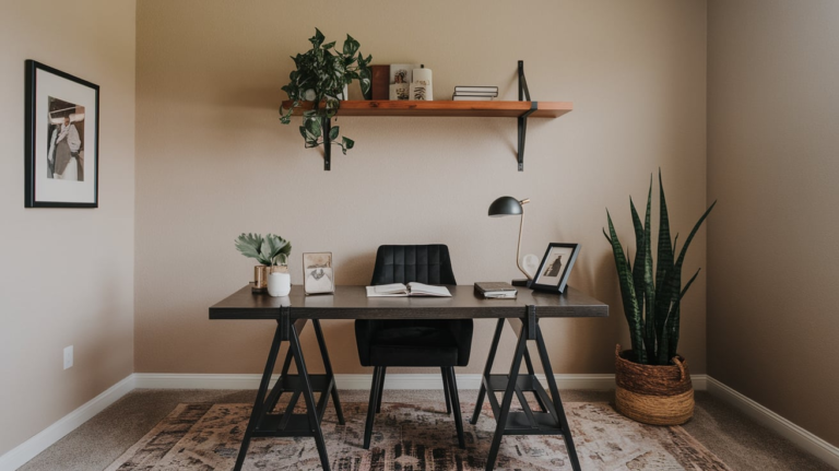 22 Chic Home Office in Dining Room Designs ideas for Small Spaces