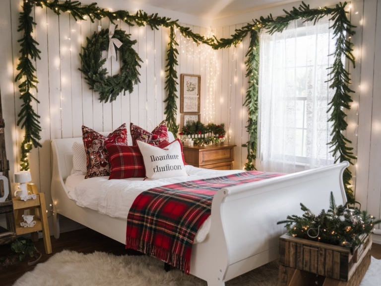 23 Christmas Bedroom Decor Ideas: Transform Your Sleep Space into a Cozy Holiday Retreat