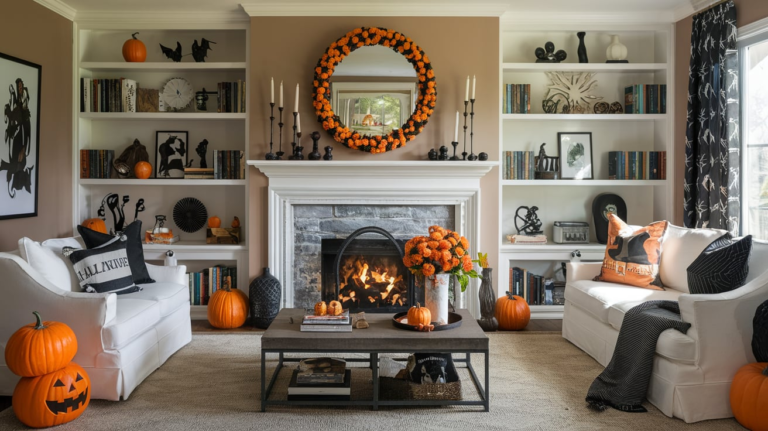 26 Halloween Living Room Decor Ideas for a Spooky and Cozy Home