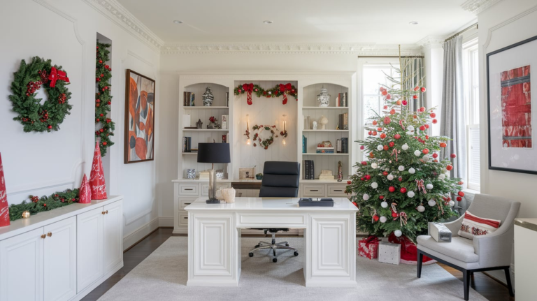 22 Christmas Office Decor Ideas to Transform Your Workspace