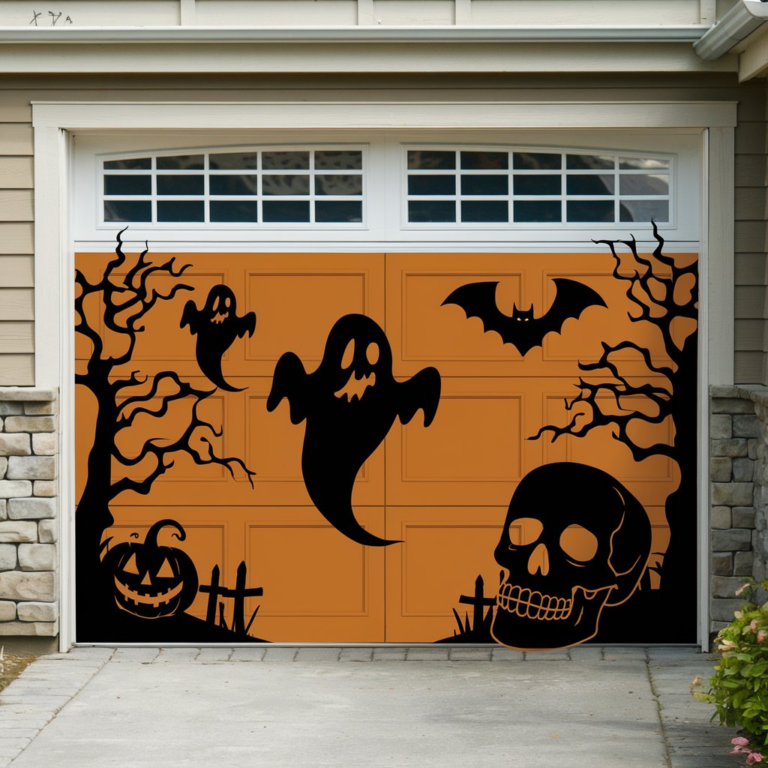 20 Spooky and Easy Halloween Garage Decor That Will Impress Your Neighbors